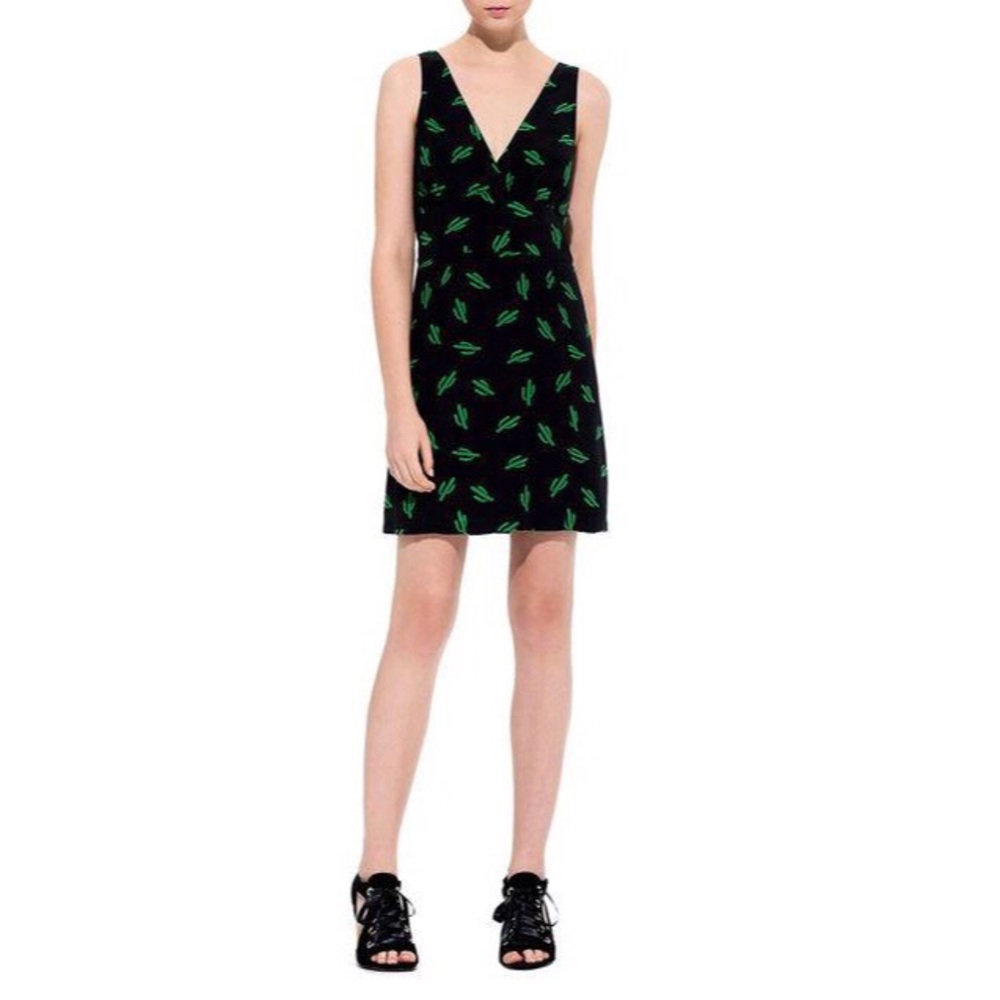 American Retro Silk Oscar Tank Cactus Dress